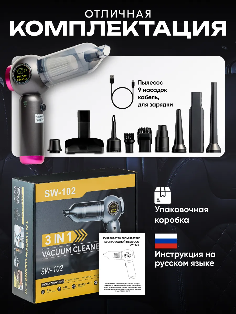 Пылесос для автомобиля беспроводной